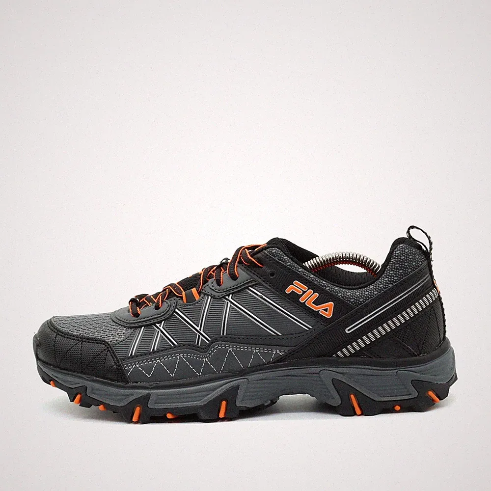 Fila Herren Trail Sneaker Laufschuh Schwarz Orange Low-Top Outdoor EU 41,5