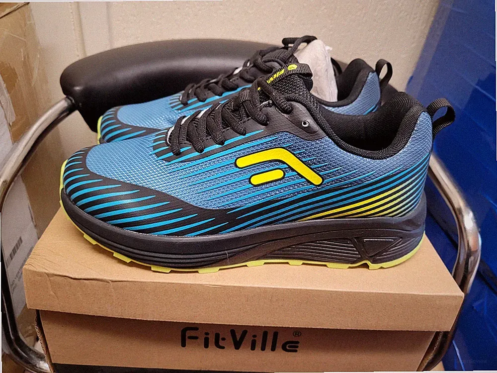 Fitville Alltraction Trail Herren Laufschuhe V2 in Blau Größe UK 7EW
