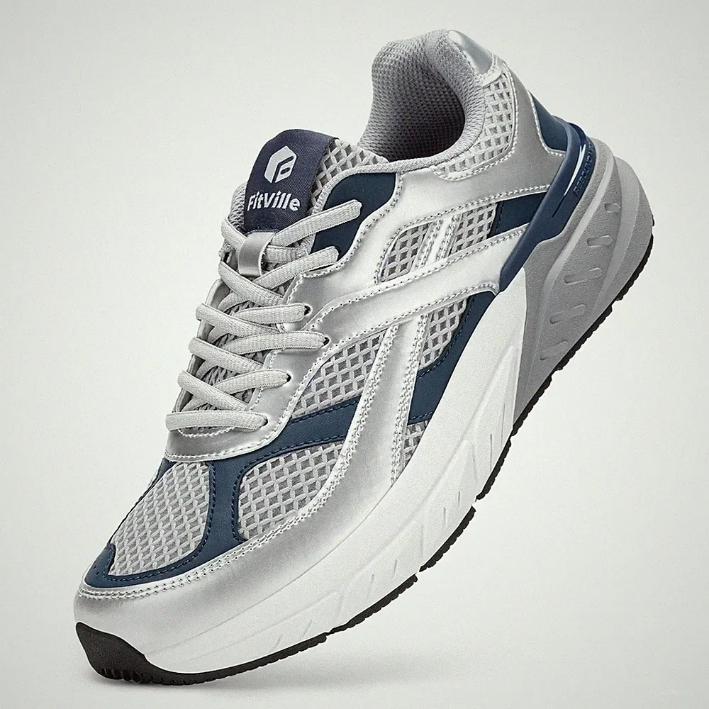 FitVille Extra Breite Laufschuhe Herren Sportschuhe Dämpfende Outdoor Sneaker