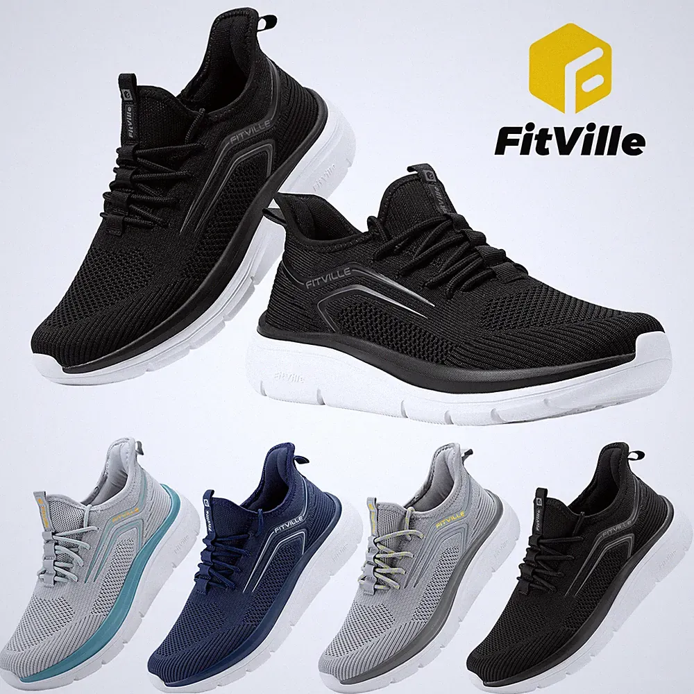 FitVille Extra Weit Laufschuhe Herren Joggingschuhe Sportschuhe Sneaker Walking