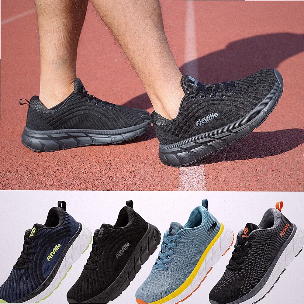 FitVille Extra Weite Laufschuhe Herren Joggingschuhe Leicht Sportschuhe Fitness