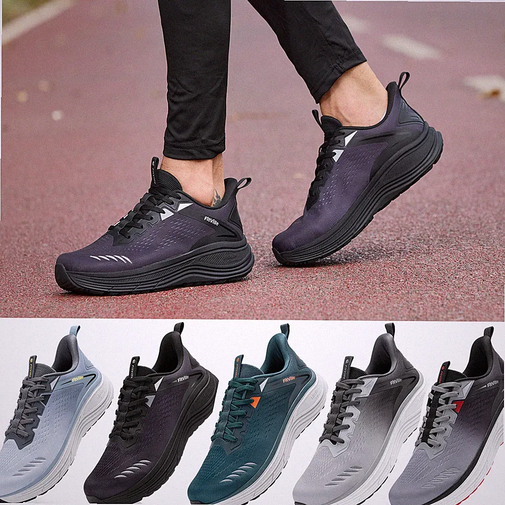 FitVille Extra Weite Laufschuhe Herren Leicht Sportschuhe Atmungsaktive Sneaker