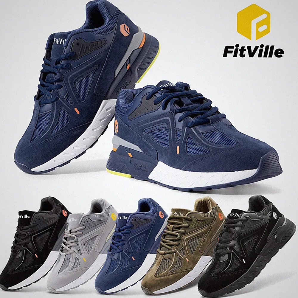Fitville Herren Extra Weit Sneakers Turnschuhe Laufschuhe Bequem für die Füße