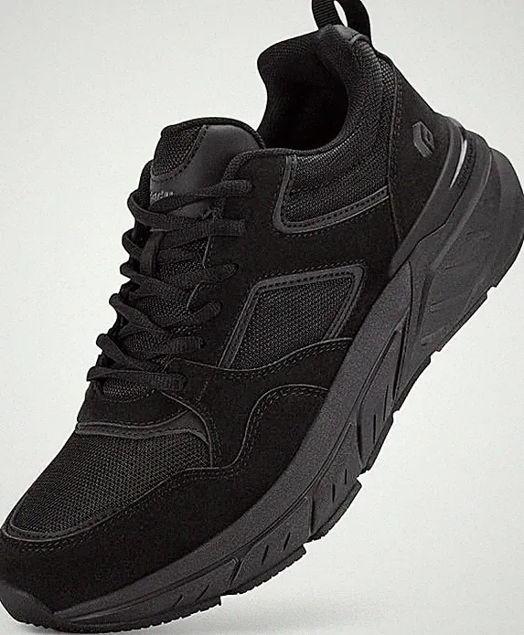 FitVille Herren Extra Weite Passform Turnschuhe Fußgewölbestütze Wanderschuhe Atmungsaktiv UK8,5