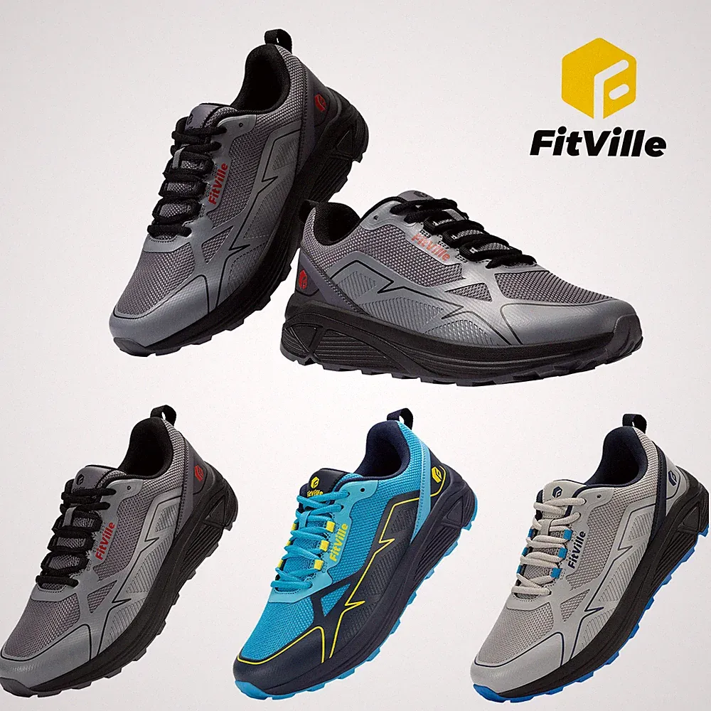 FitVille Herren Trail Laufschuhe Sportschuhe Running Trekking Sneakers Crossfit