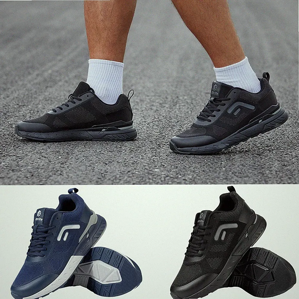 FitVille Herren Walking Schuhe Extra Weit Leicht Laufschuhe Bequeme Sportschuhe
