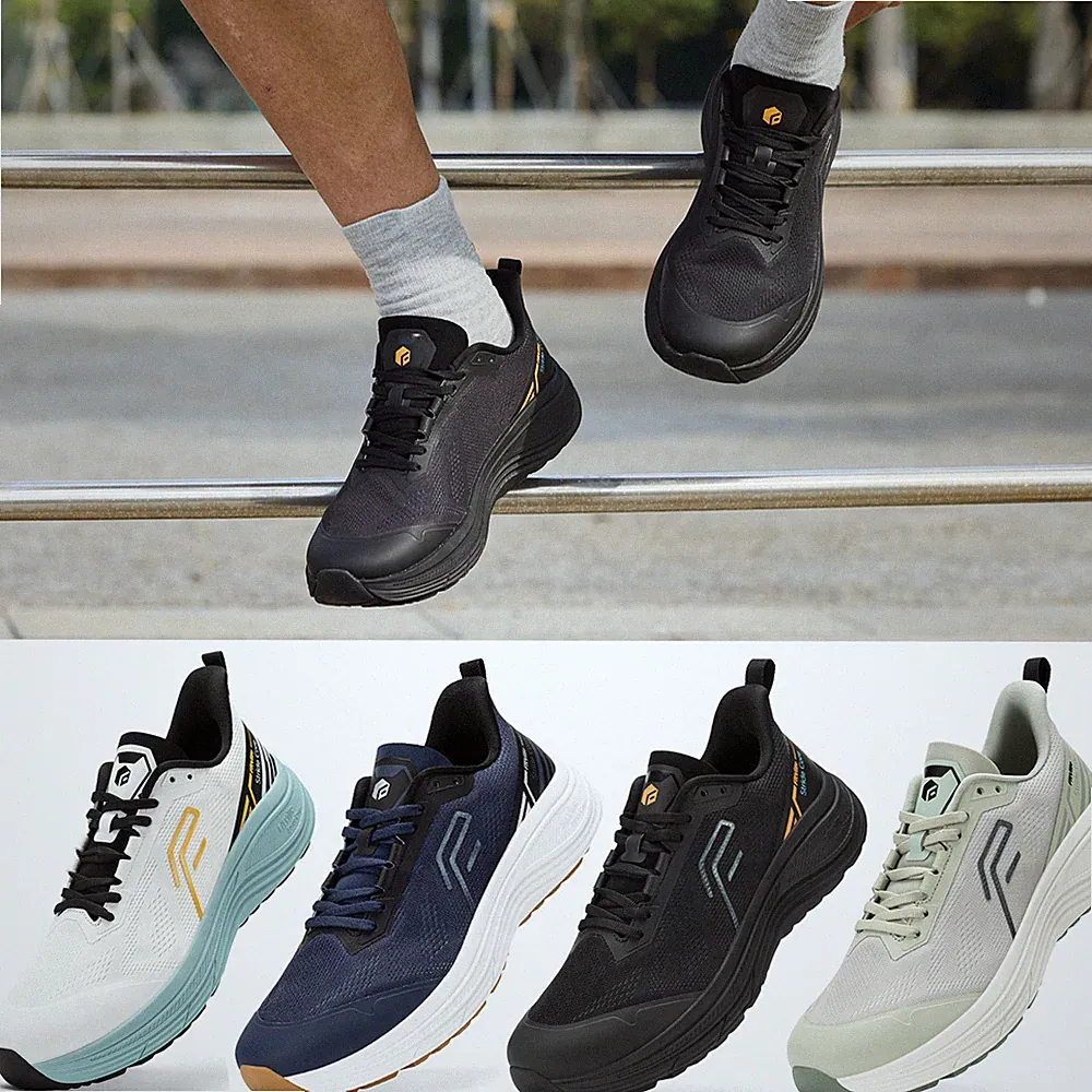 FitVille Laufschuhe Herren Extra Weite Outdoor Joggingschuhe Dämpfung Sportschuh