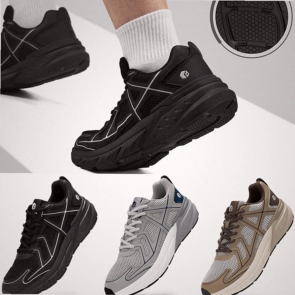 FitVille Laufschuhe Herren Extra Weite Sportschuhe Straßenlaufschuhe rutschfest