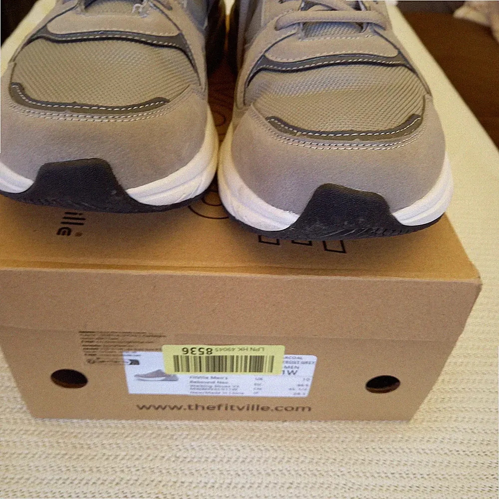 FitVille Laufschuhe Herren Sneaker Turnschuhe Breite Füße Atmungsak. Größe 44,5