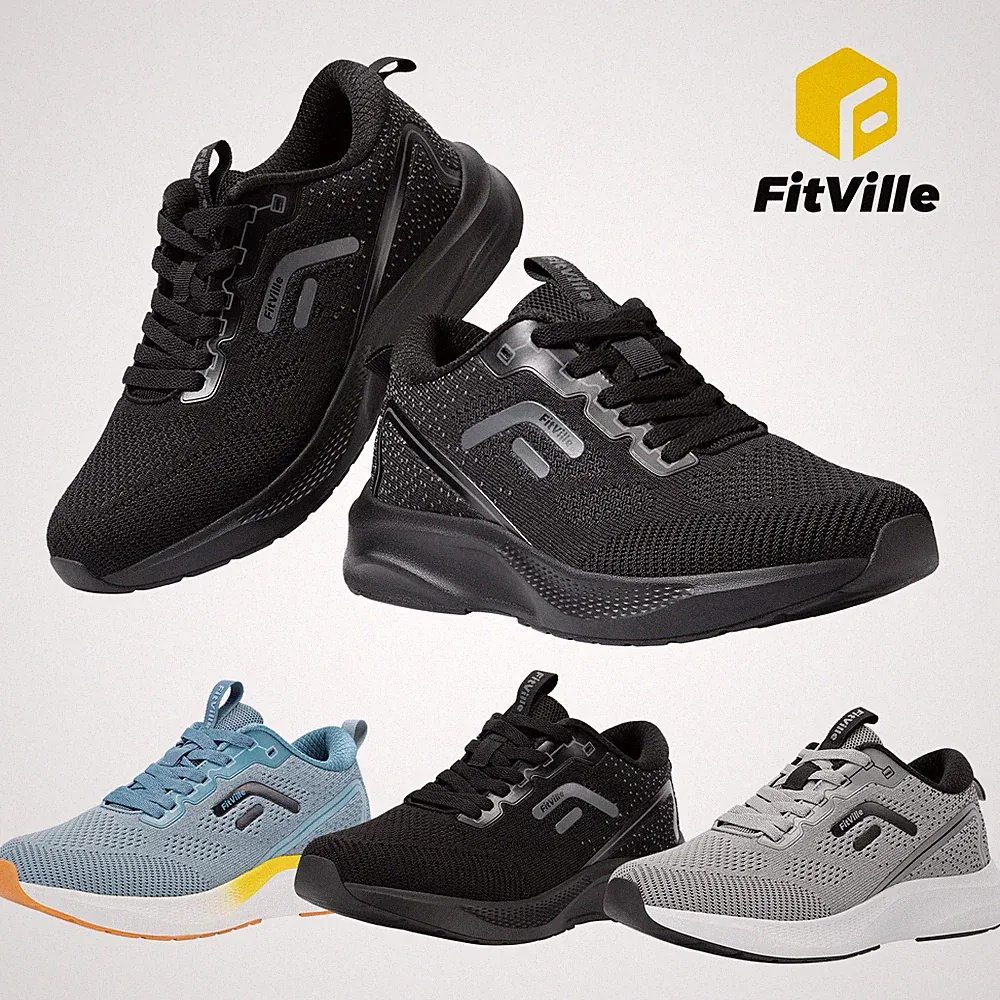 FitVille Laufschuhe Herren Sportschuhe Atmungsaktiv Turnschuhe Outdoor Jogging