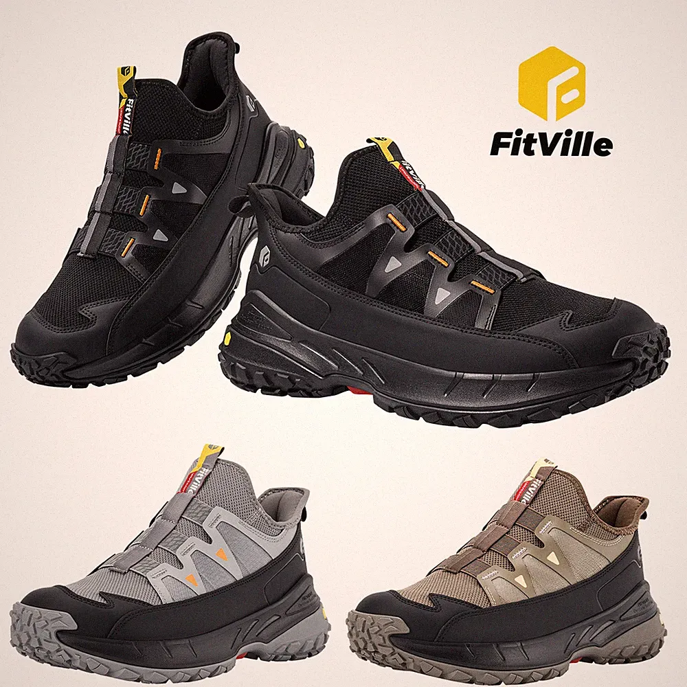FitVille Walkingschuhe Herren Sneakers Weit Sportschuhe Trekkingschuhe Laufschuh