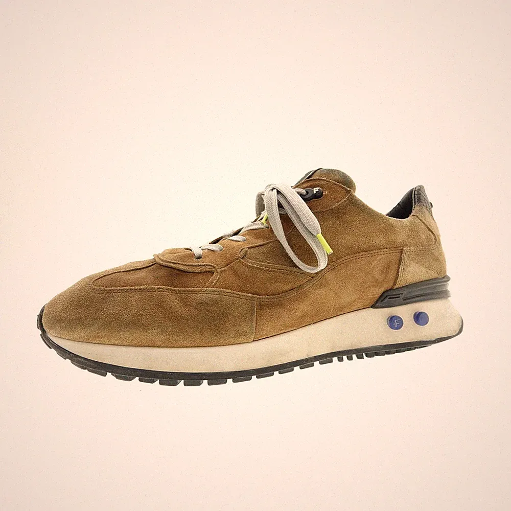 Floris Van Bommel Laufschuh Sneaker Sportschuh Braun Herren Schuhe Gr. 43,5