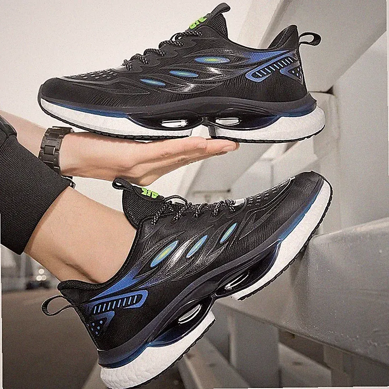 Freizeitschuhe aus atmungsaktivem Mesh, Laufschuhe mit Schnürung.