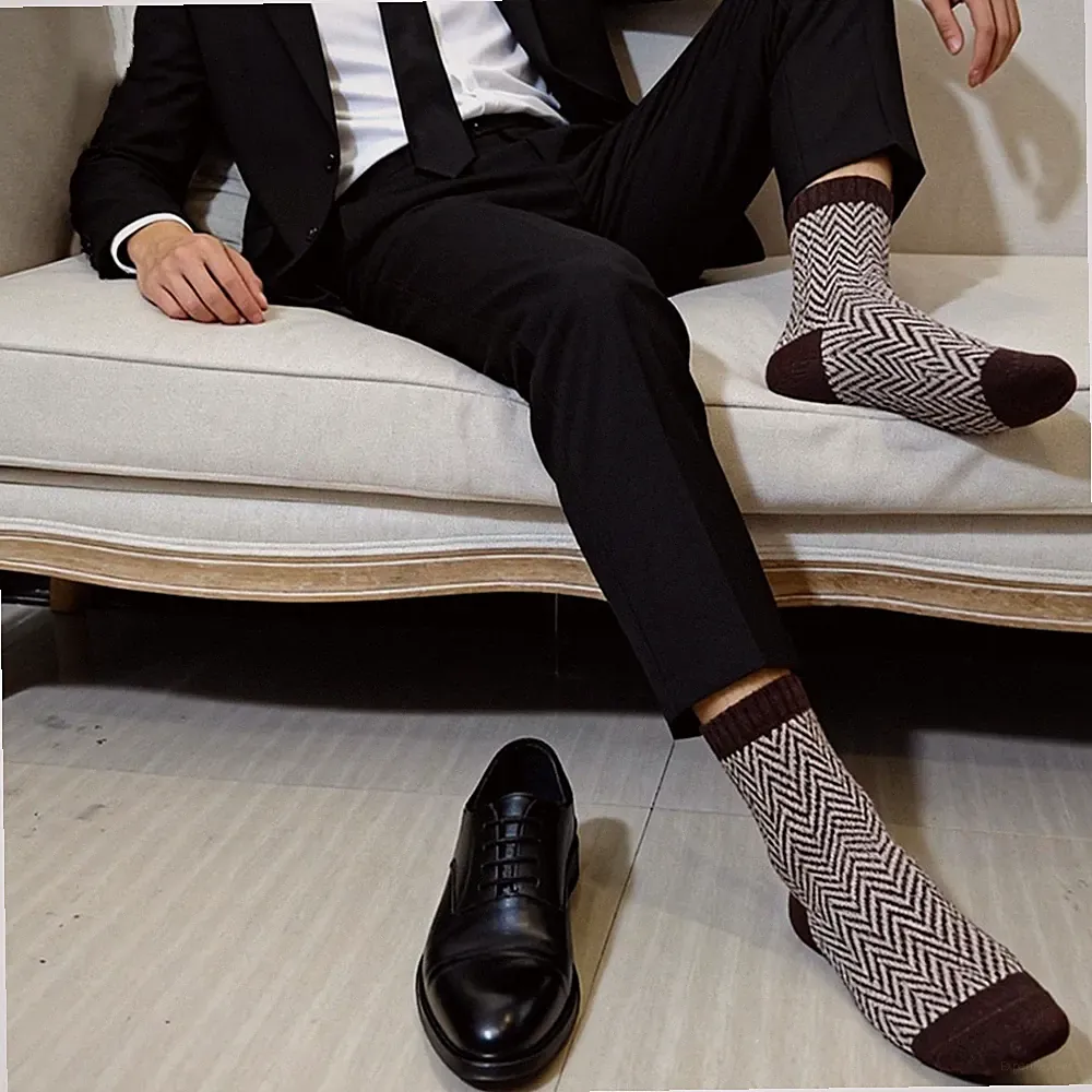 Für Herren für Sportschuhe Laufsocken kaltes Wetter für thermo Retro Style