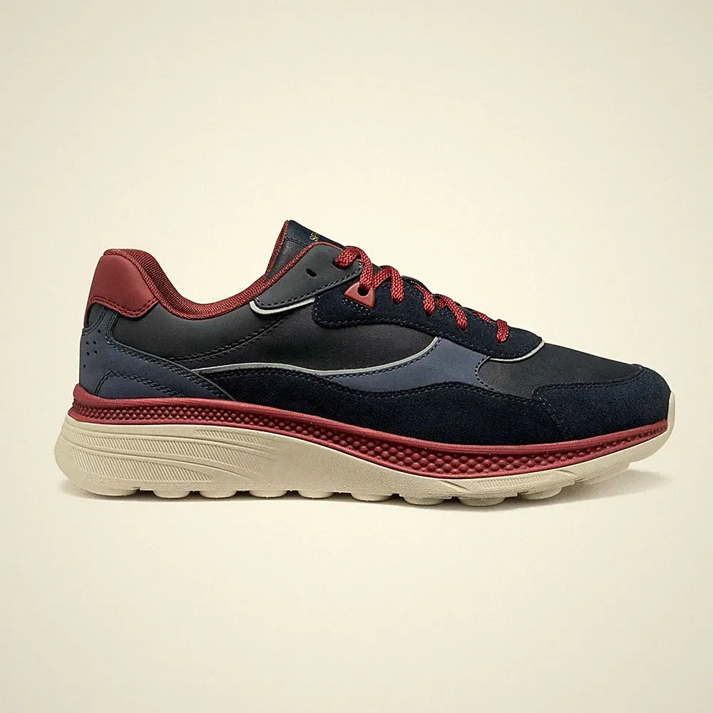 Geox Spherica Activ X Herren Schuhe Sneaker Leder Bequem Leicht Dämpfend