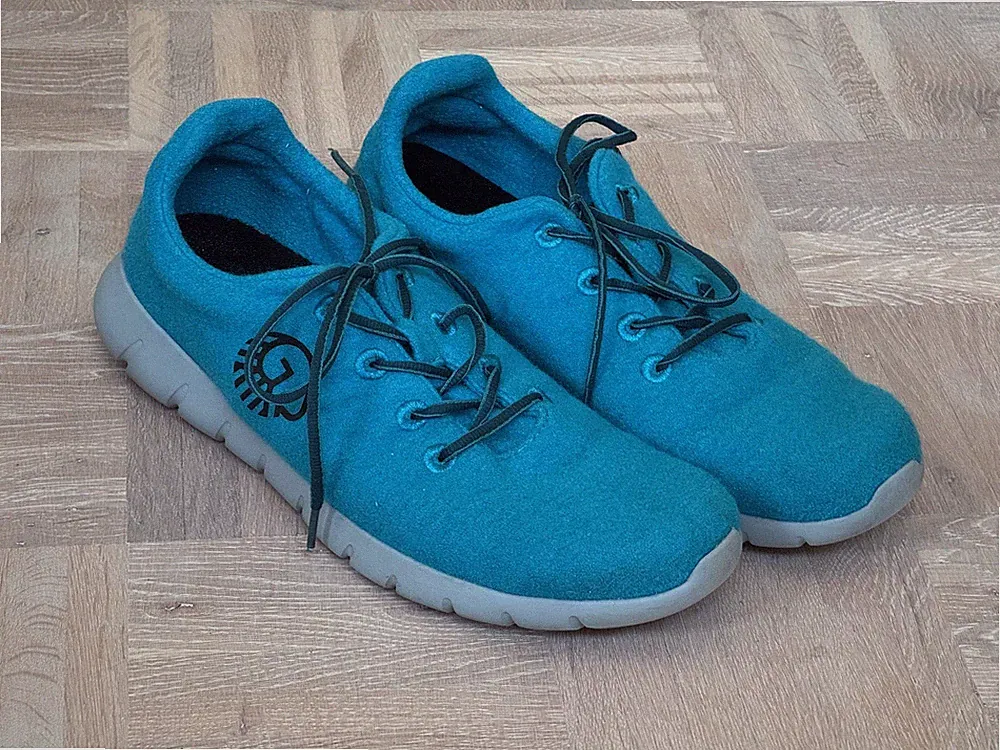 ★ Giesswein Merino Runners Herren Sneaker Laufschuhe EUR47 türkis ★