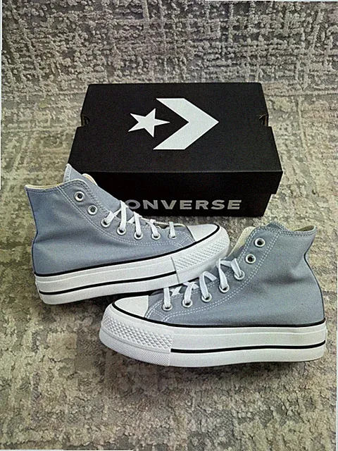 Größe 5 - Converse Chuck Taylor All Star Plateau Obsidian Mist 570434C