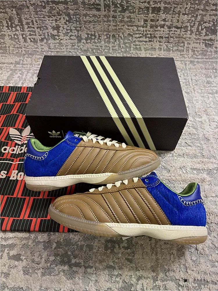 Größe 8 - Wales Bonner Adidas Originals MillenniumSamba Pony Nappa Royal IF6704