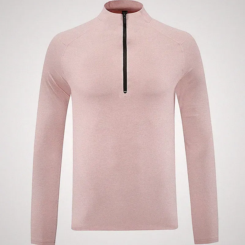 Halb Reißverschluss Fitness Laufshirt Für Herren Langärmelig Als Unterhemd