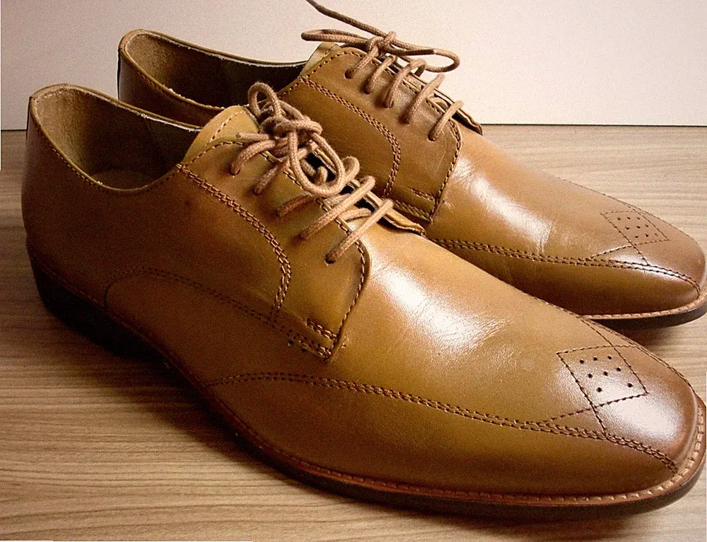 Harrykson Business Schuhe, Gr. 42, OM Futter + Laufsohle echt Leder, cognac, NEU