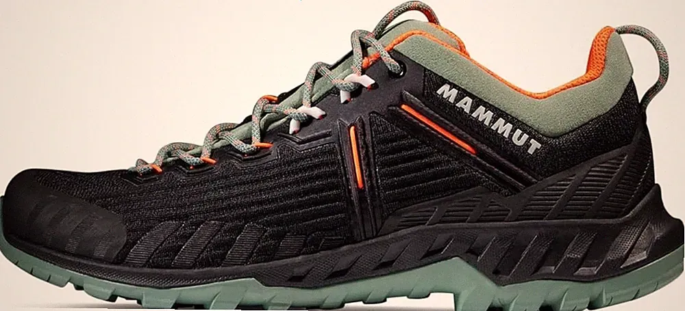 Herren 12, E 47.3, MP 305 Mammut Alnasca Knit IIII Low Trail Zustiegs Wanderschuhe