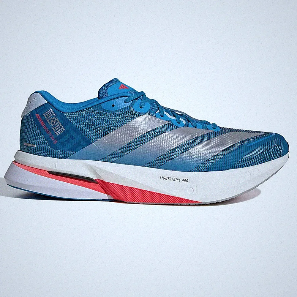 HERREN ADIDAS ADIZERO BOSTON 13 LAUFSCHUHE - ALLE GRÖßEN - BLAU/SILBER - JR4868.