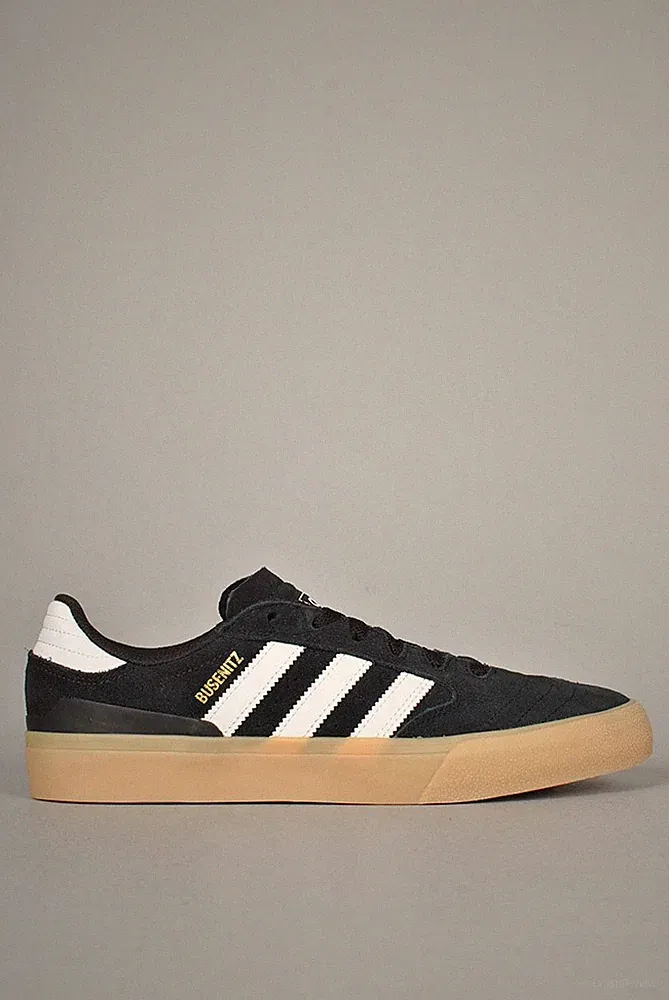 HERREN ADIDAS BUSENITZ VULC II WILDLEDER SKATESCHUHE - ALLE GRÖSSEN - SCHWARZ/WEISS HQ2019.