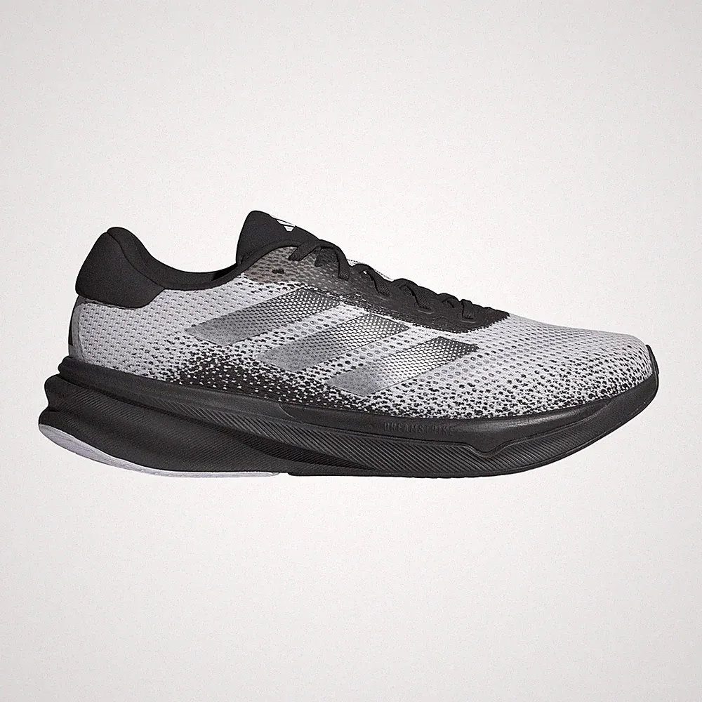 HERREN ADIDAS SUPERNOVA STRIDE LAUFSCHUHE - ALLE UK-GRÖßEN - SCHWARZ/WEISS - IG8321