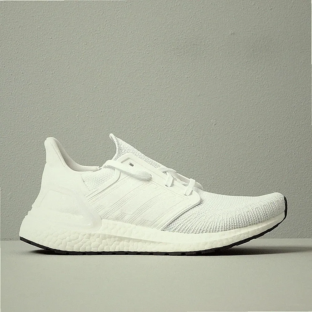 HERREN ADIDAS ULTRABOOST 20 RUNNING FITNESSSCHUHE - ALLE GRÖßEN - TRIPLE WHITE - EF1042.