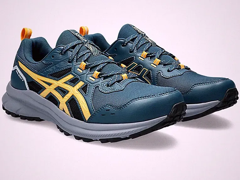 Herren Asics Trail Scout 3 Turnschuhe Schuhe Original Blau Neu Größe 11