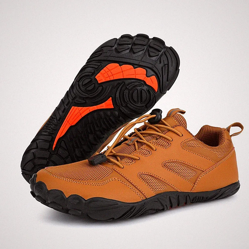 Herren Barfußschuhe Breite Barfussschuhe Traillaufschuhe Leicht Zehenschuh