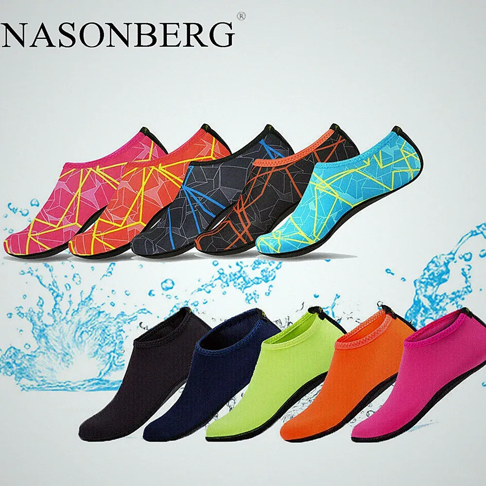 Herren Barfussschuhe Tauchen Aqua Haut Socken Wasserschuhe Yoga Schwimmschuhe
