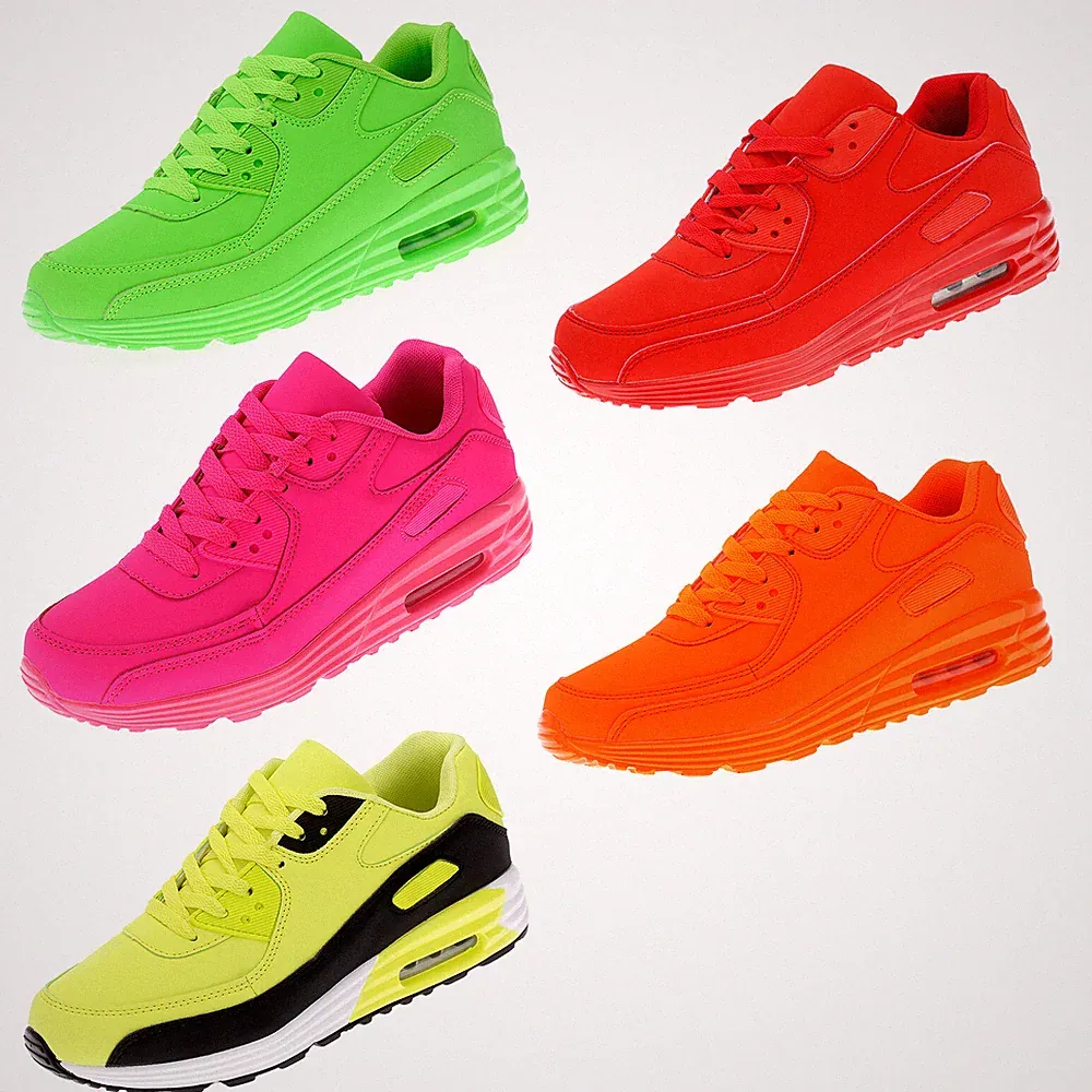 Herren Damen Sneaker Neon Sportschuhe Freizeitschuhe Turnschuhe Laufschuhe 20063