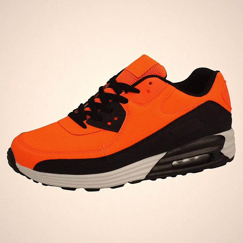 Herren Damen Sneaker Sportschuhe Turnschuh Laufschuh Freizeit Orange 36 38 41 42