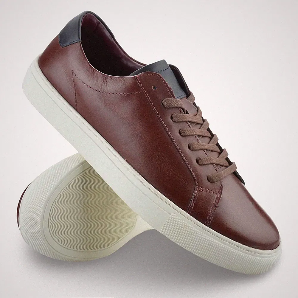 Herren Echtleder Turnschuhe Schnürschuhe Freizeit Smart Memory Foam Wanderschuhe Größe