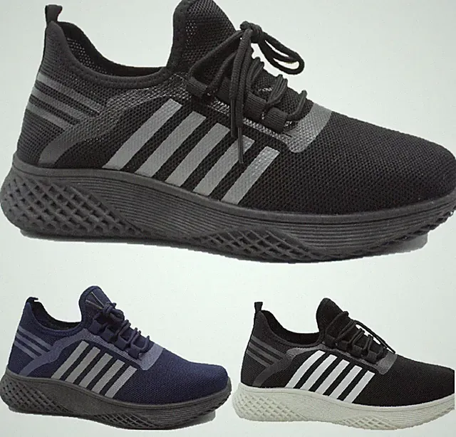 HERREN FLACH LEICHT WALKING LAUFEN SPORT SCHNÜRER GYM SNEAKER TURNSCHUHE SCHUHE