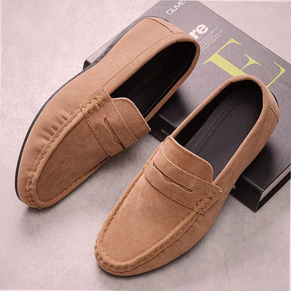 Herren Halbschuhe Freizeit Mokassins Slipper Slip on Schuhe Sneakers Loafer DE