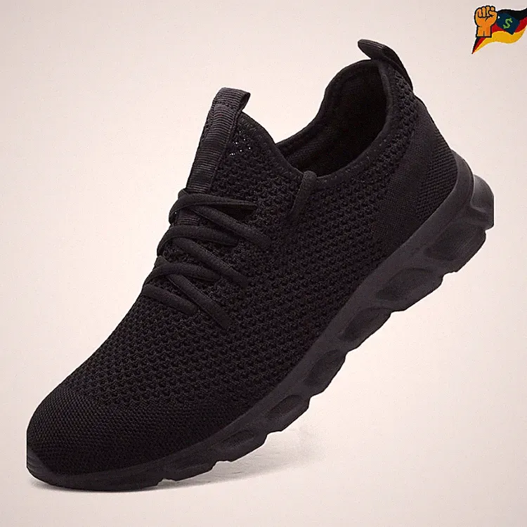 Herren Laufschuhe Damyuan Schwarz 46 Atmungsaktiv Sport Fitness Leichtgewicht