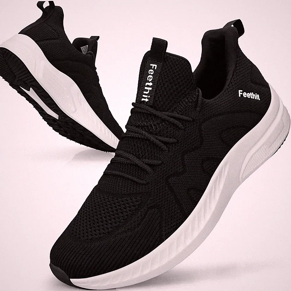 Herren Laufschuhe Freizeit Atmungsaktiv Leichtgewichts Schlüpf