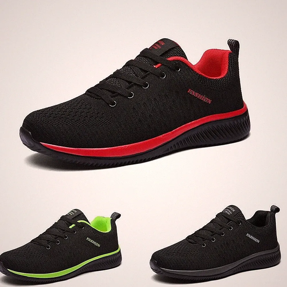 Herren Laufschuhe Leicht Atmungsaktiv Sportschuhe für Joggen Gym und Walking