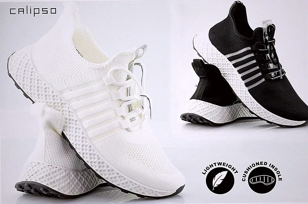 Herren Laufschuhe Leicht Mesh Jogging Gym Walking Freizeit Spitze Schuhe