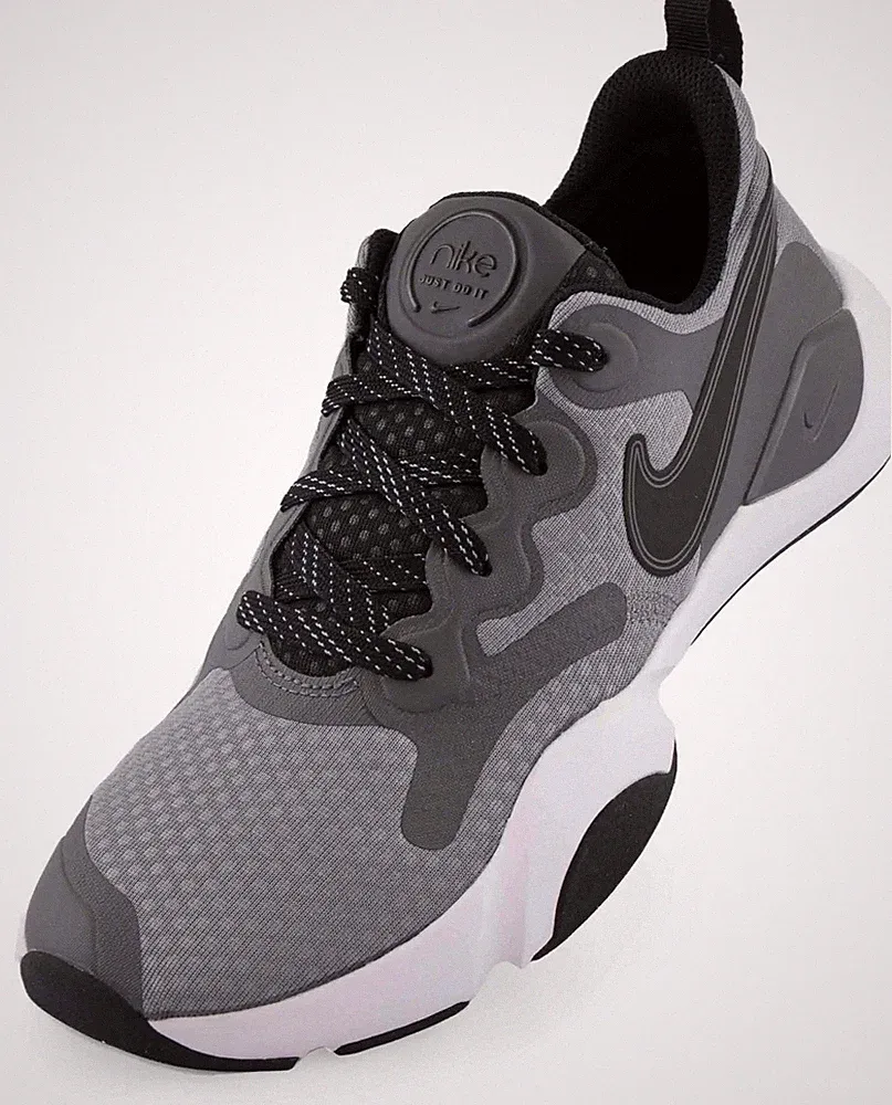 Herren Laufschuhe Nike Men Speedrep Dunkelgrau/Schwarz/Weiß Grau - Große 43
