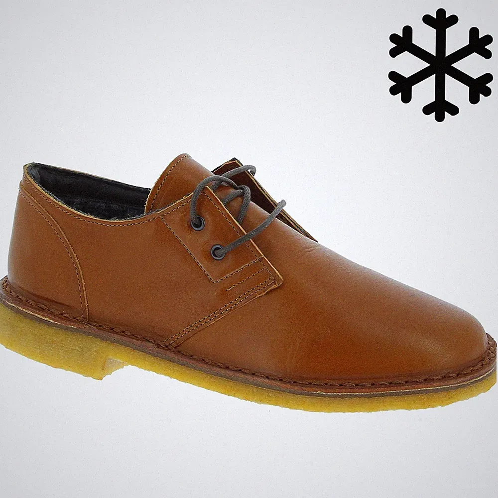 Herren Leder Halbschuhe braun Handarbeit mit Lederfutter