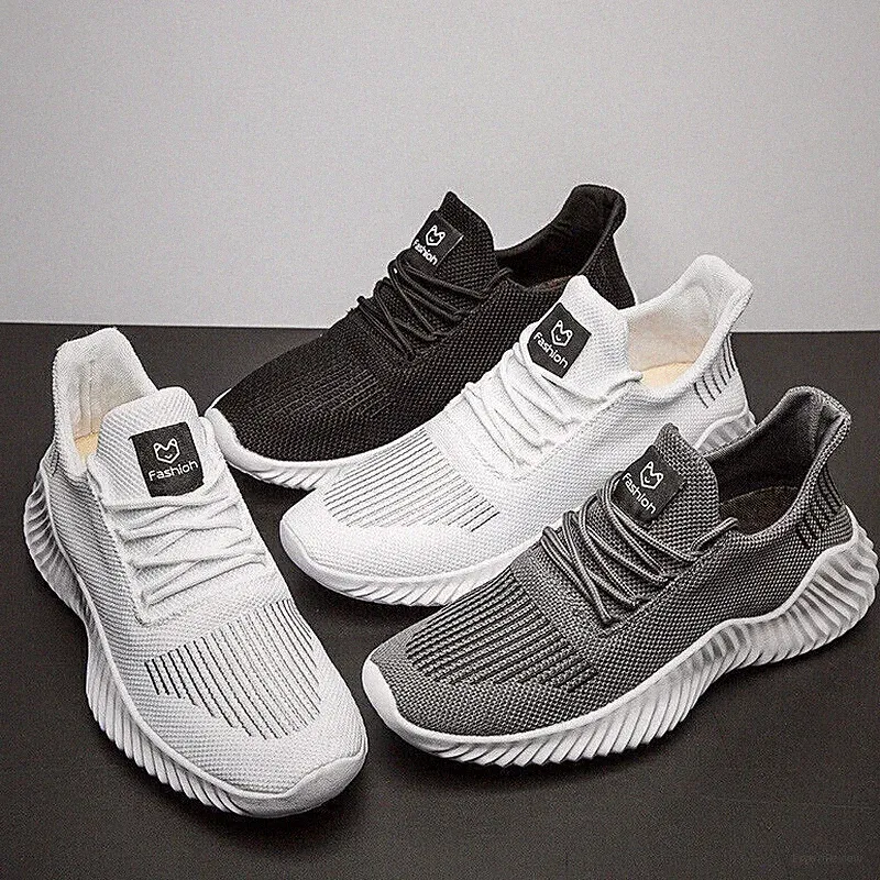 Herren Leichte Laufschuhe, Atmungsaktiv Freizeitsneaker für Alltag, Sport & Wand