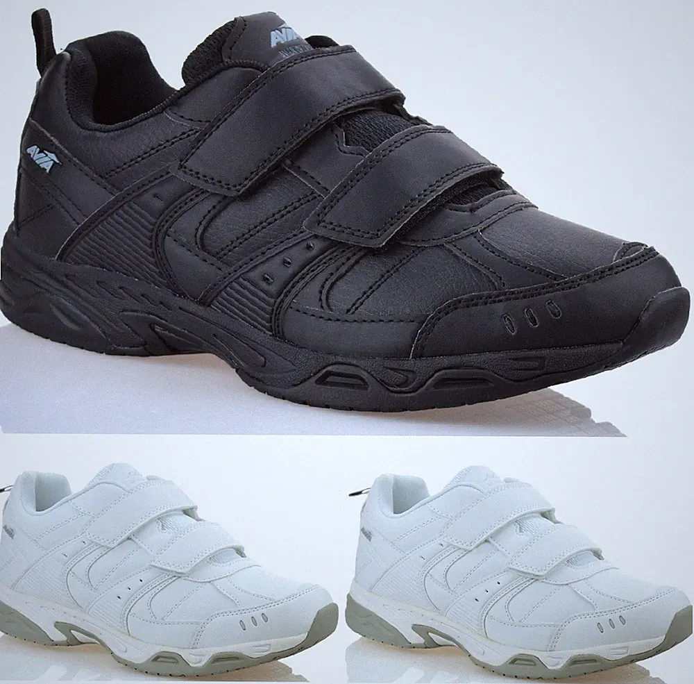 HERREN MEMORY FOAM BREITE PASSFORM RUTSCHFEST WALKING LAUFEN SPORT RIEMEN SPORTSCHUHE