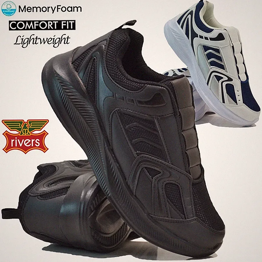 HERREN MEMORY FOAM SLIP ON WALKING RUNNING JOGGING SPORT GYM SNEAKER SCHUHE PUMPS