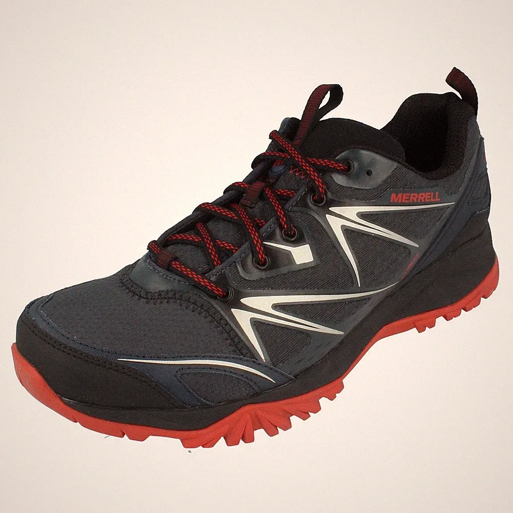 Herren Merrell Capra Bolt GORE-TEX Wanderschuhe & Laufschuhe, Schwarz/Navy