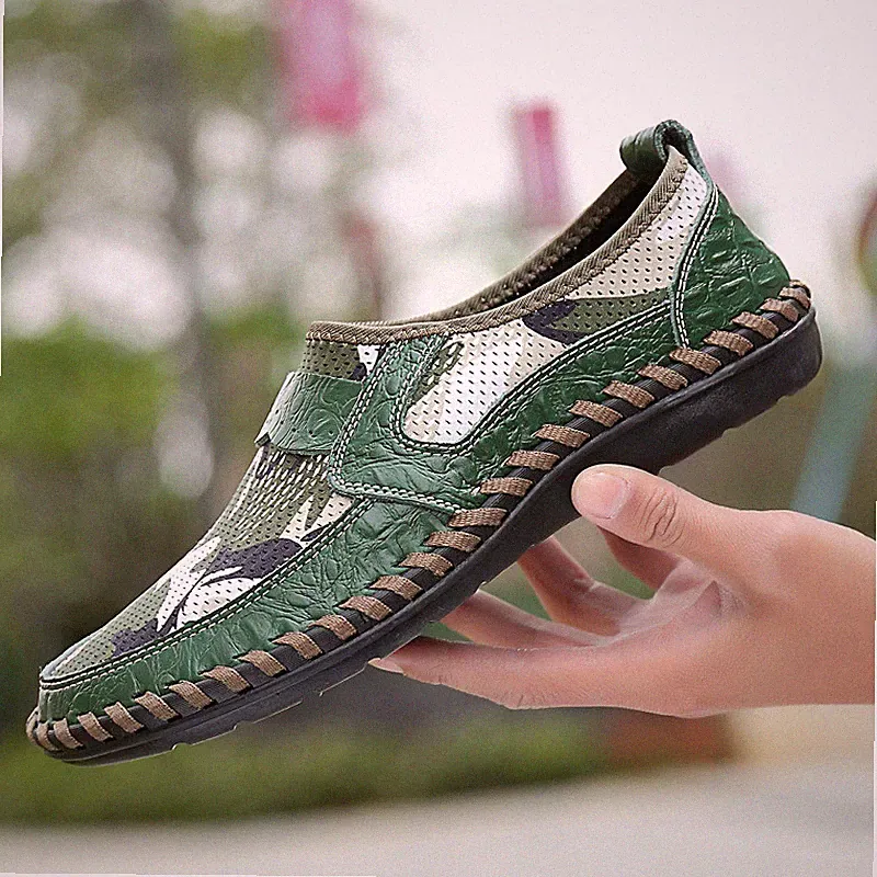 Herren Schlupfschuhe Laufschuhe Freizeit Sommer Schuhe Kunstleder 38-46 S28
