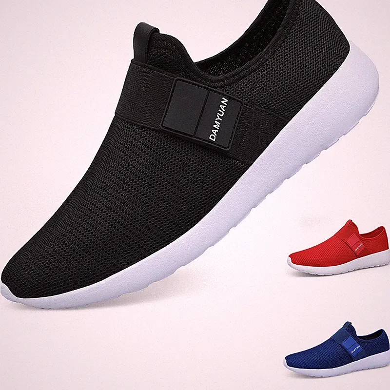 Herren Slip Auf SPORTS Laufschuhe Außen Athletic Joggen Tennis Sneakers Fitness