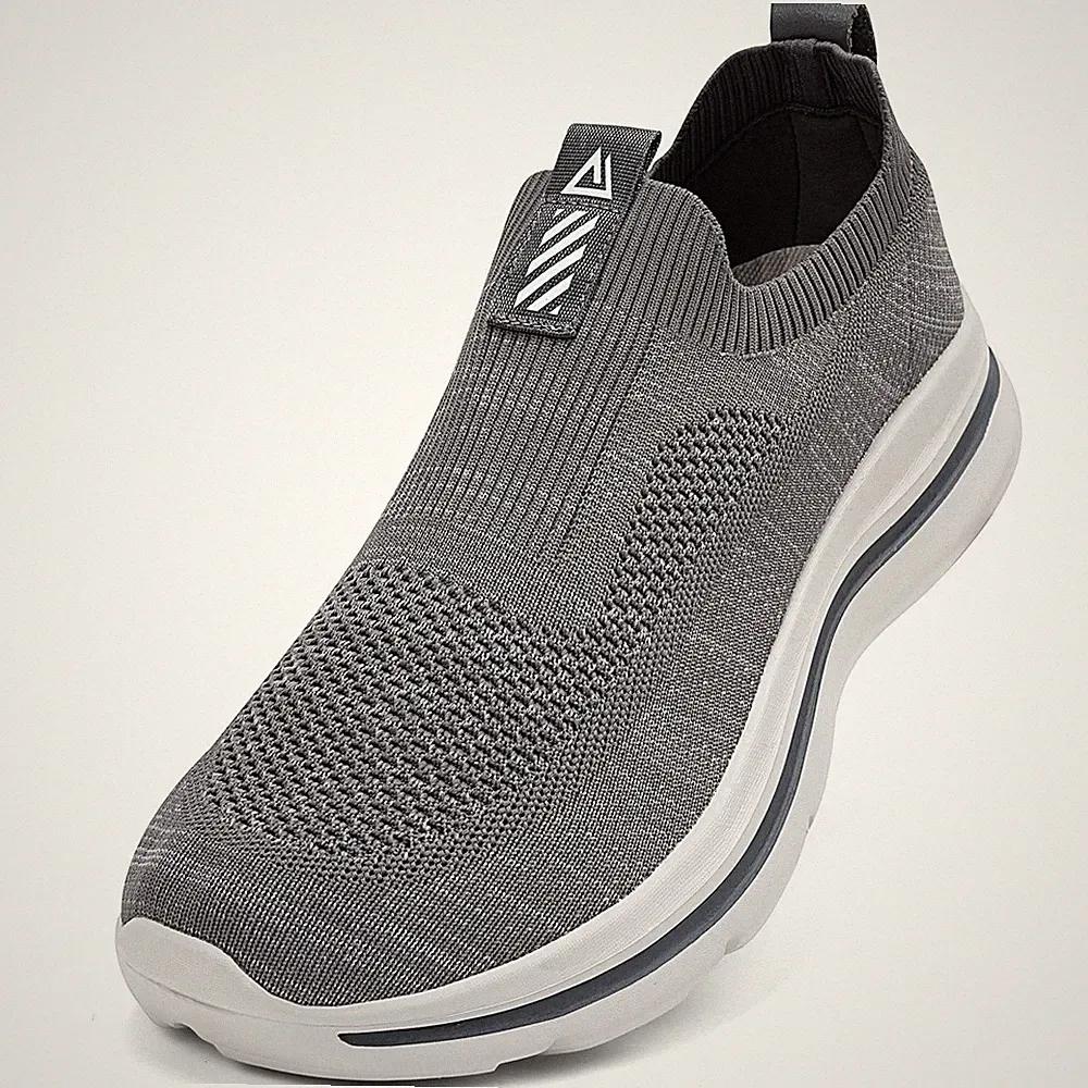 Herren Slip on Sneakers Mesh Atmungsaktiv Laufschuhe Bequem Turnschuhe Outdoo...